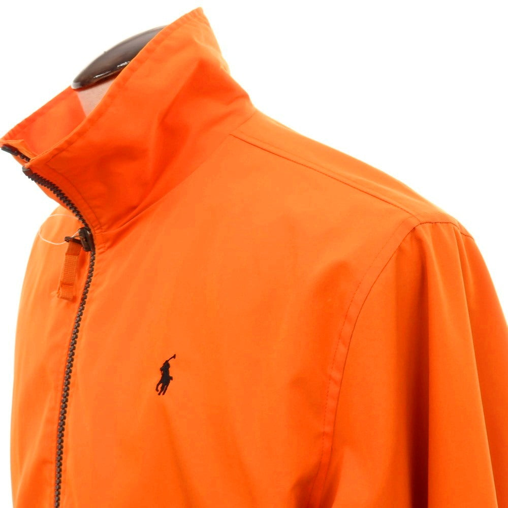 【中古】ポロ ラルフローレン Polo Ralph Lauren ポリエステル ジップアップ スイングトップ オレンジ【サイズL】【 状態ランクC 】【 メンズ 】