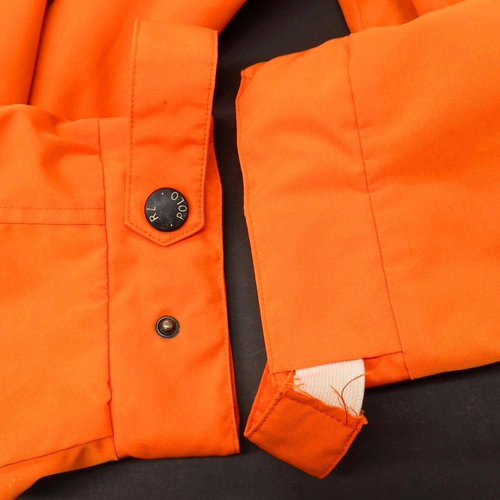 【中古】ポロ ラルフローレン Polo Ralph Lauren ポリエステル ジップアップ スイングトップ オレンジ【サイズL】【 状態ランクC 】【 メンズ 】