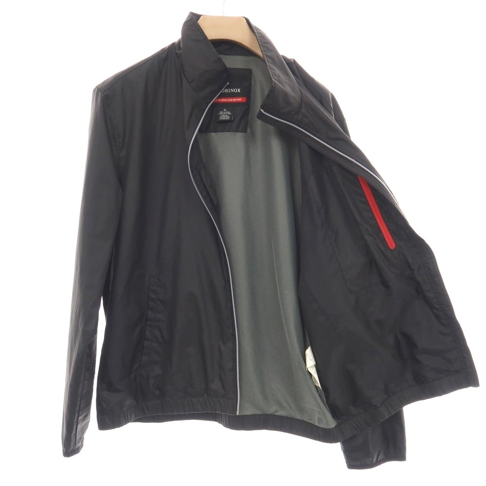 【中古】ビクトリノックス Victorinox ポリエステル スタンドカラー ジップアップブルゾン ブラック【サイズXL】【 状態ランクB 】【 メンズ 】
