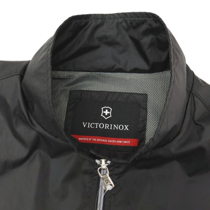 【中古】ビクトリノックス Victorinox ポリエステル スタンドカラー ジップアップブルゾン ブラック【サイズXL】【 状態ランクB 】【 メンズ 】