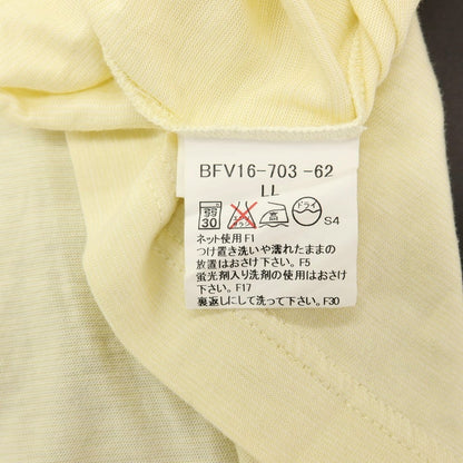 【中古】バーバリーゴルフ BURBERRY GOLF コットン ハーフジップ 半袖ポロシャツ ライトイエロー【サイズLL】【 状態ランクB 】【 メンズ 】