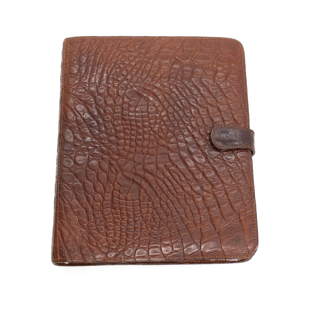 【中古】マルベリー MULBERRY レザー 手帳 ブラウン【 状態ランクC 】【 メンズ 】