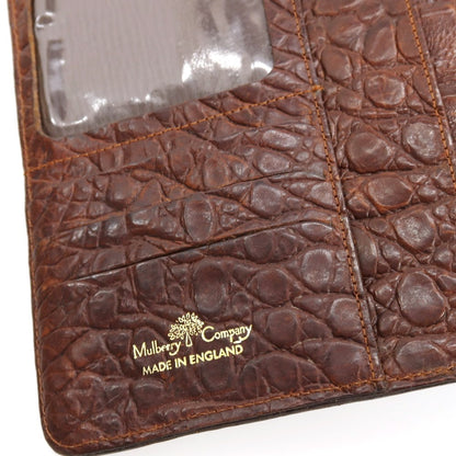 【中古】マルベリー MULBERRY レザー 手帳 ブラウン【 状態ランクC 】【 メンズ 】