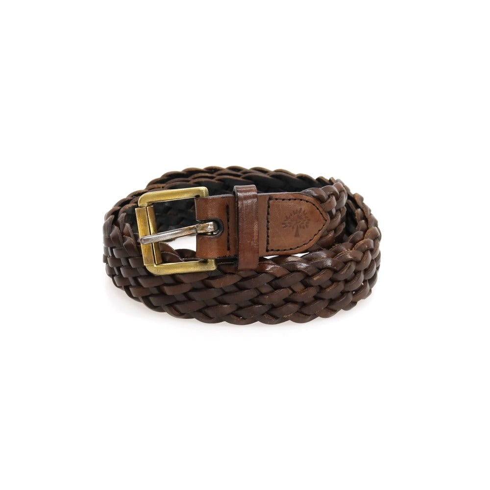 【中古】マルベリー MULBERRY レザー メッシュベルト ダークブラウン【サイズ36/90】【 状態ランクC 】【 メンズ 】