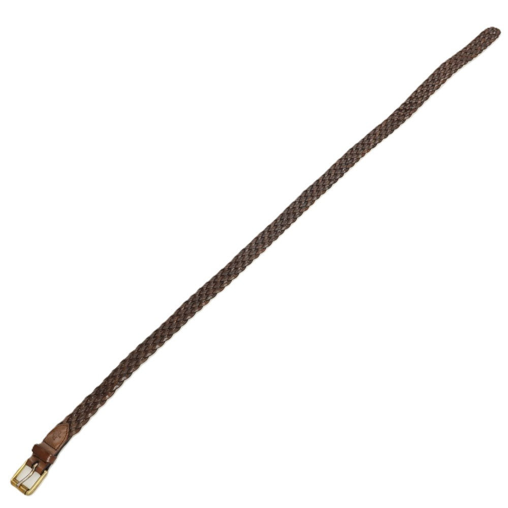 【中古】マルベリー MULBERRY レザー メッシュベルト ダークブラウン【サイズ36/90】【 状態ランクC 】【 メンズ 】