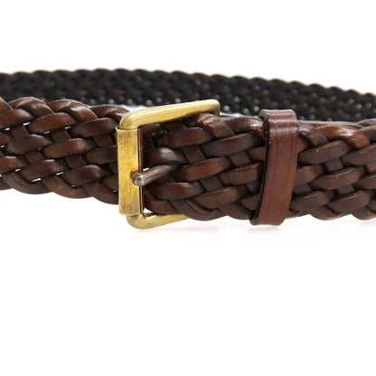 【中古】マルベリー MULBERRY レザー メッシュベルト ダークブラウン【サイズ36/90】【 状態ランクC 】【 メンズ 】
