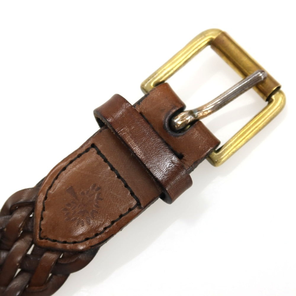 【中古】マルベリー MULBERRY レザー メッシュベルト ダークブラウン【サイズ36/90】【 状態ランクC 】【 メンズ 】