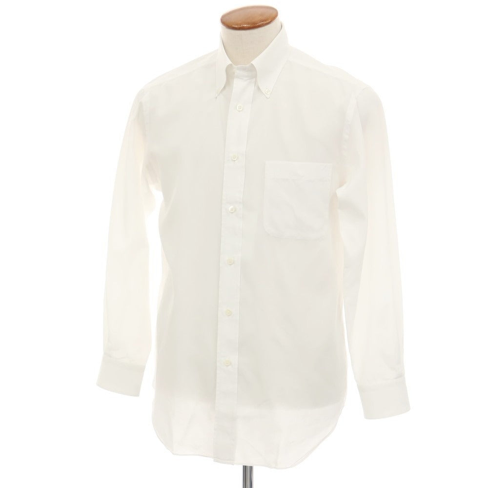 【中古】メイカーズシャツ カマクラ Makers Shirt 鎌倉 コットン ボタンダウン ドレスシャツ ホワイト【サイズ40】【 状態ランクB 】【 メンズ 】
