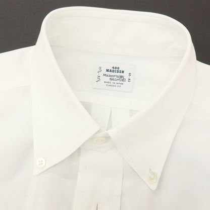 【中古】メイカーズシャツ カマクラ Makers Shirt 鎌倉 コットン ボタンダウン ドレスシャツ ホワイト【サイズ40】【 状態ランクB 】【 メンズ 】