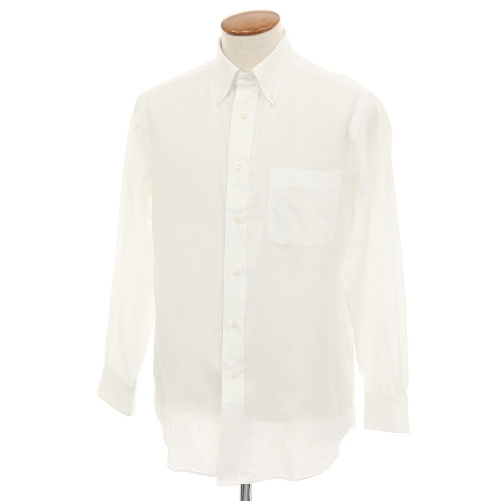 【中古】メイカーズシャツ カマクラ Makers Shirt 鎌倉 コットン ボタンダウン ドレスシャツ ホワイト【サイズ40】【 状態ランクB 】【 メンズ 】