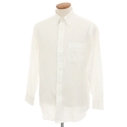 【中古】メイカーズシャツ カマクラ Makers Shirt 鎌倉 コットン ボタンダウン ドレスシャツ ホワイト【サイズ40】【 状態ランクB 】【 メンズ 】