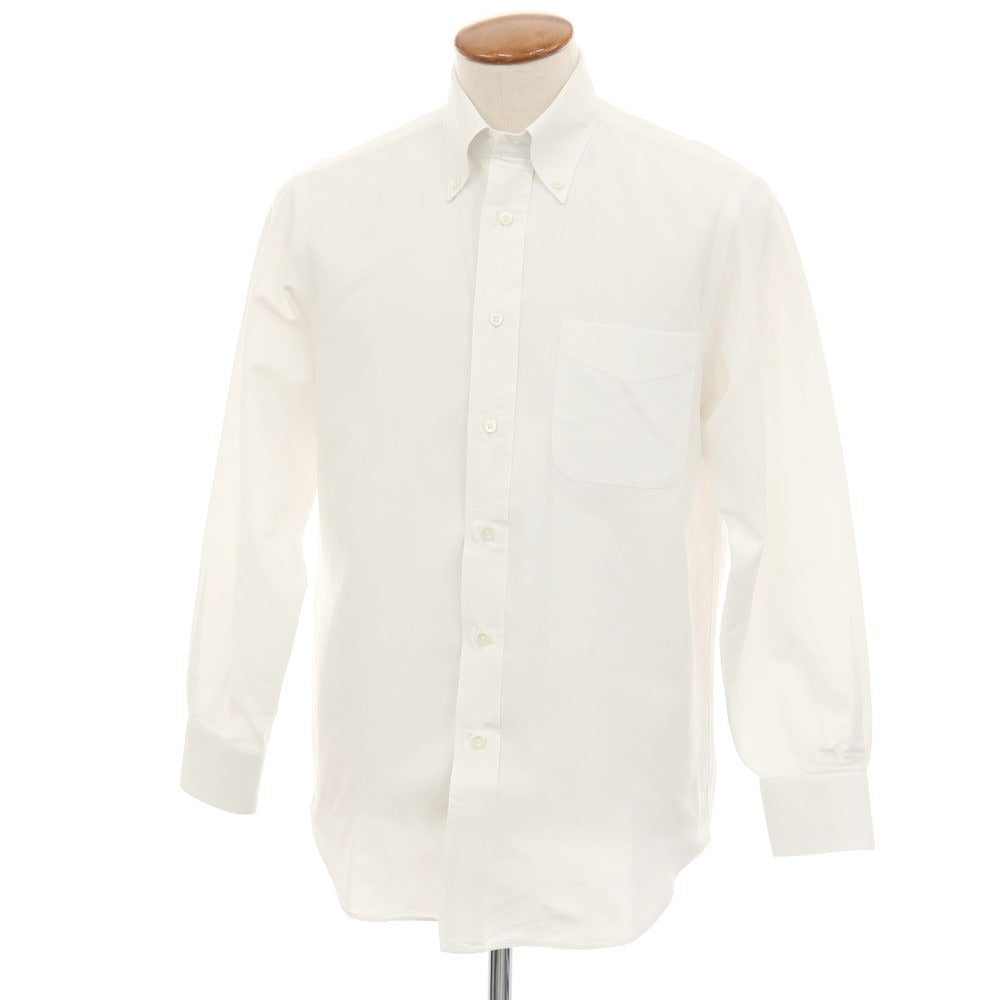 【中古】メイカーズシャツ カマクラ Makers Shirt 鎌倉 コットン ボタンダウン ドレスシャツ ホワイト【サイズ39】【 状態ランクB 】【 メンズ 】