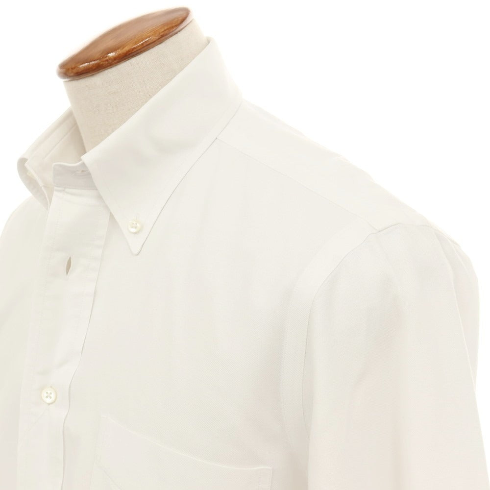 【中古】メイカーズシャツ カマクラ Makers Shirt 鎌倉 コットン ボタンダウン ドレスシャツ ホワイト【サイズ39】【 状態ランクB 】【 メンズ 】