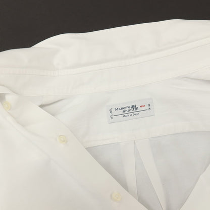 【中古】メイカーズシャツ カマクラ Makers Shirt 鎌倉 コットン ボタンダウン ドレスシャツ ホワイト【サイズ39】【 状態ランクB 】【 メンズ 】
