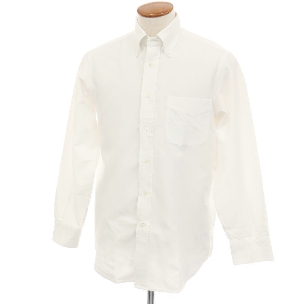 【中古】メイカーズシャツ カマクラ Makers Shirt 鎌倉 コットン ボタンダウン ドレスシャツ ホワイト【サイズ39】【 状態ランクB 】【 メンズ 】