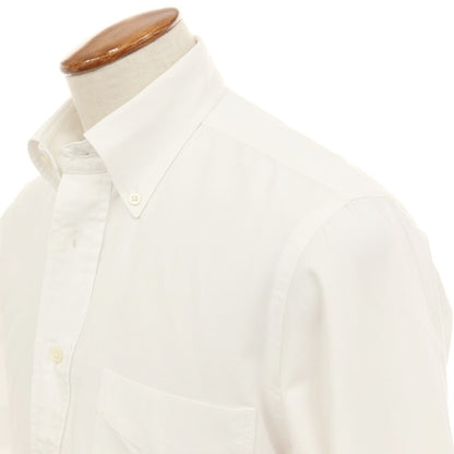 【中古】メイカーズシャツ カマクラ Makers Shirt 鎌倉 コットン ボタンダウン ドレスシャツ ホワイト【サイズ39】【 状態ランクB 】【 メンズ 】