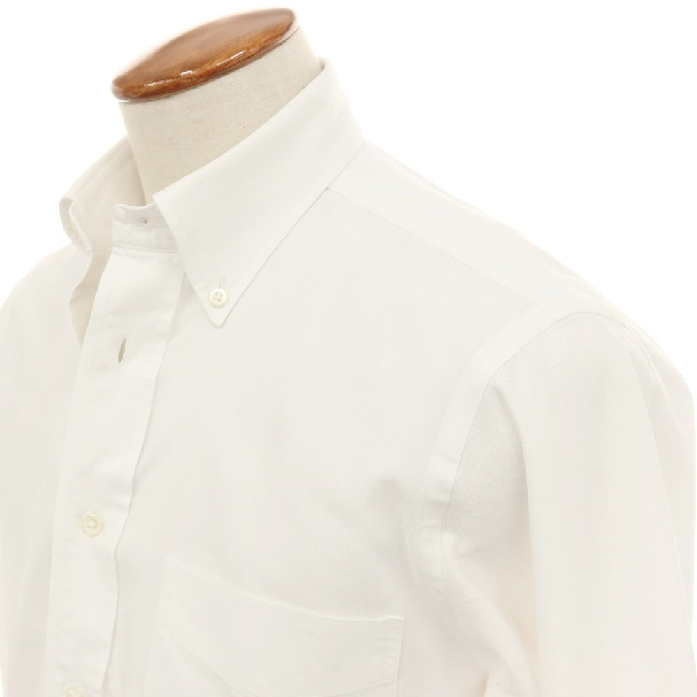 【中古】メイカーズシャツ カマクラ Makers Shirt 鎌倉 コットン ボタンダウン ドレスシャツ ホワイト【サイズ39】【 状態ランクC 】【 メンズ 】