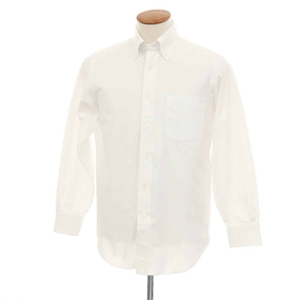【中古】メイカーズシャツ カマクラ Makers Shirt 鎌倉 コットン ボタンダウン ドレスシャツ ホワイト【サイズ39】【 状態ランクC 】【 メンズ 】