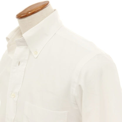 【中古】メイカーズシャツ カマクラ Makers Shirt 鎌倉 コットン ボタンダウン ドレスシャツ ホワイト【サイズ39】【 状態ランクC 】【 メンズ 】