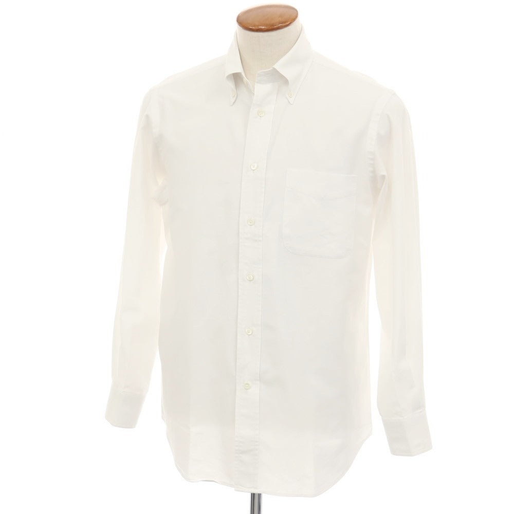 【中古】メイカーズシャツ カマクラ Makers Shirt 鎌倉 コットン ボタンダウン ドレスシャツ ホワイト【サイズ39】【 状態ランクC 】【 メンズ 】