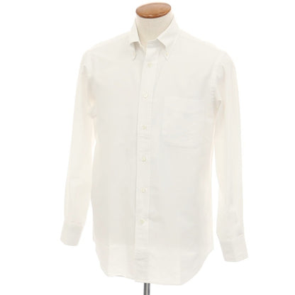 【中古】メイカーズシャツ カマクラ Makers Shirt 鎌倉 コットン ボタンダウン ドレスシャツ ホワイト【サイズ39】【 状態ランクC 】【 メンズ 】