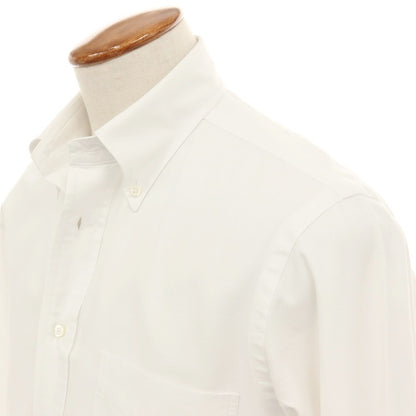 【中古】メイカーズシャツ カマクラ Makers Shirt 鎌倉 コットン ボタンダウン ドレスシャツ ホワイト【サイズ39】【 状態ランクC 】【 メンズ 】