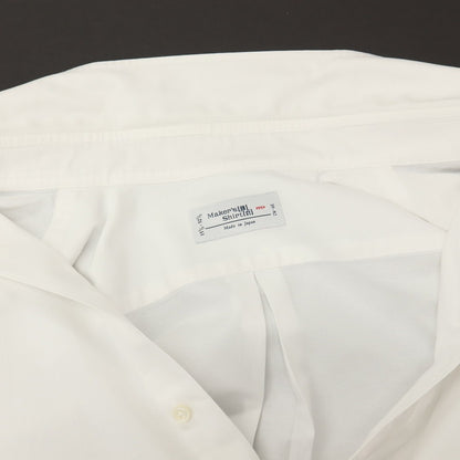 【中古】メイカーズシャツ カマクラ Makers Shirt 鎌倉 コットン ボタンダウン ドレスシャツ ホワイト【サイズ39】【 状態ランクC 】【 メンズ 】