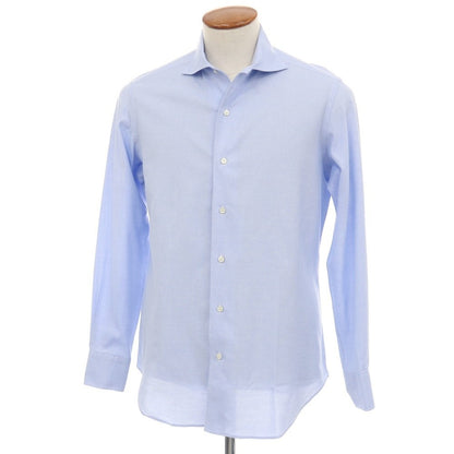 【中古】メイカーズシャツ カマクラ Makers Shirt 鎌倉 コットン レノクロス ワンピースカラー ドレスシャツ ブルー【サイズ39】【 状態ランクB 】【 メンズ 】