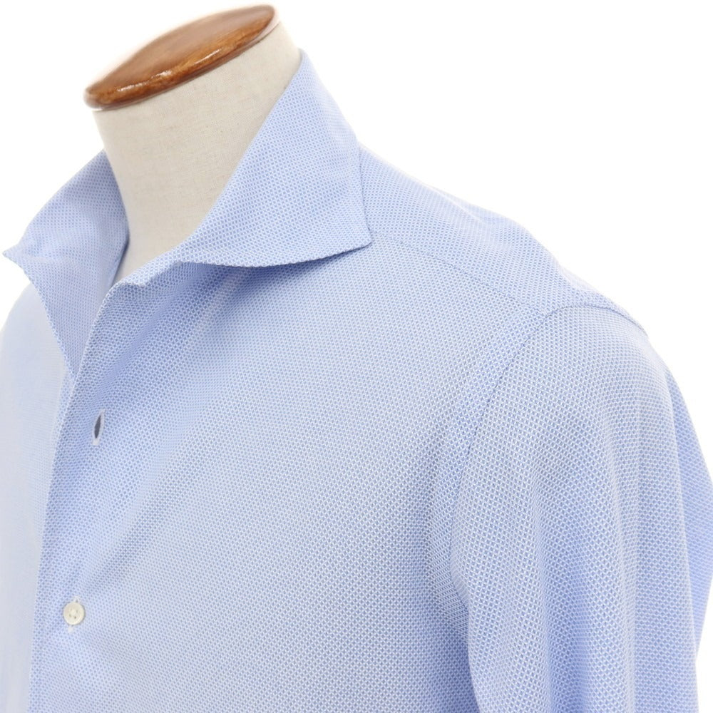 【中古】メイカーズシャツ カマクラ Makers Shirt 鎌倉 コットン レノクロス ワンピースカラー ドレスシャツ ブルー【サイズ39】【 状態ランクB 】【 メンズ 】