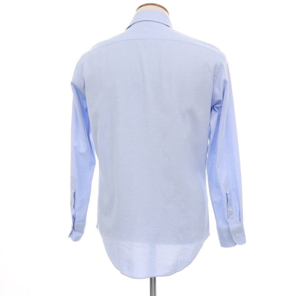 【中古】メイカーズシャツ カマクラ Makers Shirt 鎌倉 コットン レノクロス ワンピースカラー ドレスシャツ ブルー【サイズ39】【 状態ランクB 】【 メンズ 】