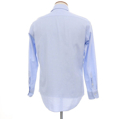 【中古】メイカーズシャツ カマクラ Makers Shirt 鎌倉 コットン レノクロス ワンピースカラー ドレスシャツ ブルー【サイズ39】【 状態ランクB 】【 メンズ 】