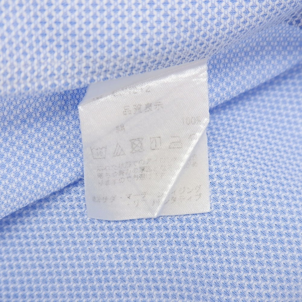 【中古】メイカーズシャツ カマクラ Makers Shirt 鎌倉 コットン レノクロス ワンピースカラー ドレスシャツ ブルー【サイズ39】【 状態ランクB 】【 メンズ 】