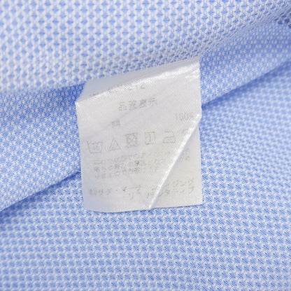 【中古】メイカーズシャツ カマクラ Makers Shirt 鎌倉 コットン レノクロス ワンピースカラー ドレスシャツ ブルー【サイズ39】【 状態ランクB 】【 メンズ 】