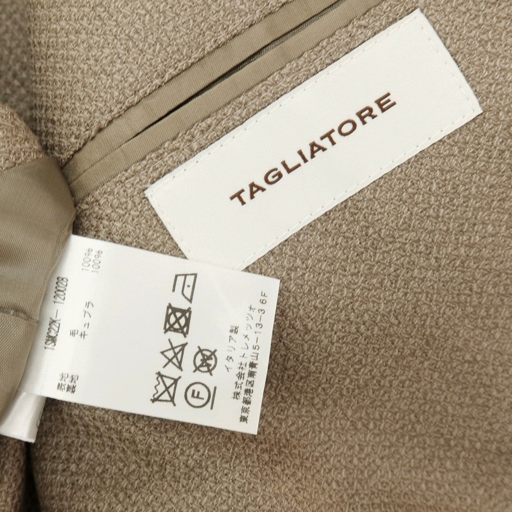 【中古】タリアトーレ TAGLIATORE SUPER100’S ウール 2B テーラードジャケット グレーブラウン【サイズ46】【 状態ランクB 】【 メンズ 】