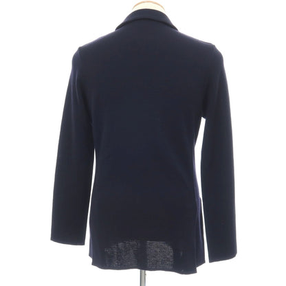 【中古】ラルディーニ LARDINI ウール 2つボタン ニットジャケット ネイビー【サイズS】【 状態ランクB 】【 メンズ 】