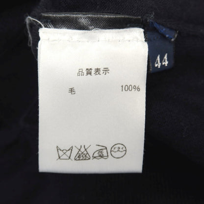 【中古】ドルモア DRUMOHR ハイゲージ ウール クルーネック プルオーバーニット ダークネイビー【サイズ44】【 状態ランクC 】【 メンズ 】