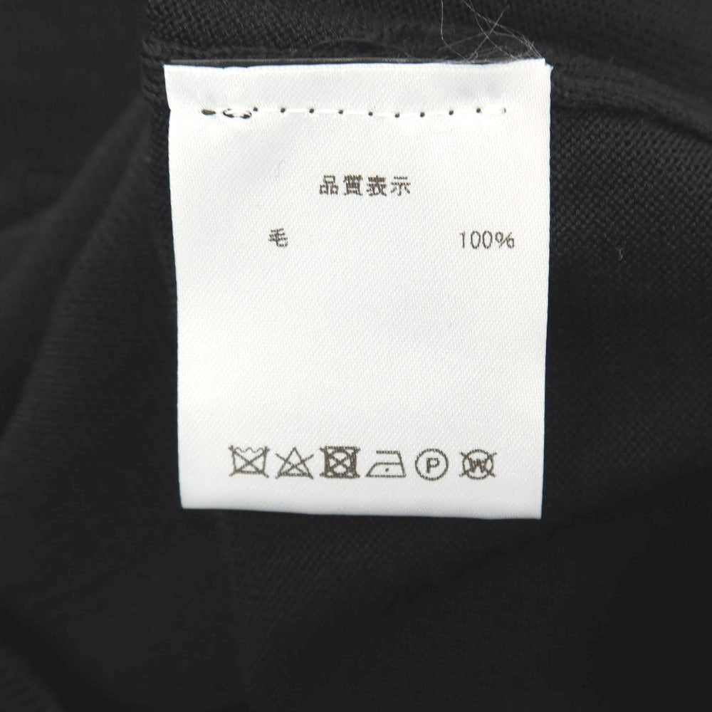 【中古】ドルモア DRUMOHR ハイゲージ ウール 長袖 ポロニット ブラック【サイズ46】【 状態ランクA 】【 メンズ 】