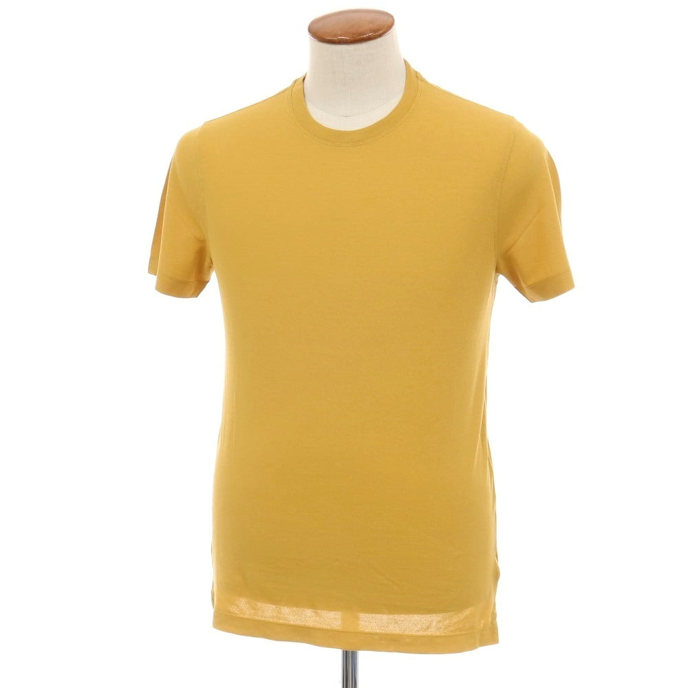 【中古】ザノーネ ZANONE アイスコットン クルーネック 半袖Ｔシャツ マスタード【サイズ46】【 状態ランクA 】【 メンズ 】
