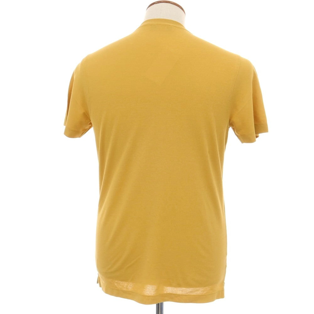 【中古】ザノーネ ZANONE アイスコットン クルーネック 半袖Ｔシャツ マスタード【サイズ46】【 状態ランクA 】【 メンズ 】