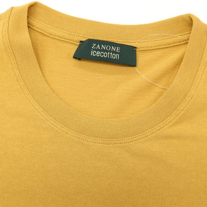 【中古】ザノーネ ZANONE アイスコットン クルーネック 半袖Ｔシャツ マスタード【サイズ46】【 状態ランクA 】【 メンズ 】