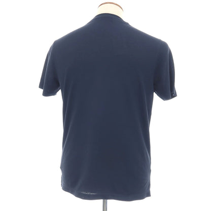 【中古】ザノーネ ZANONE アイスコットン クルーネック 半袖Ｔシャツ ライトネイビー【サイズ46】【 状態ランクA 】【 メンズ 】