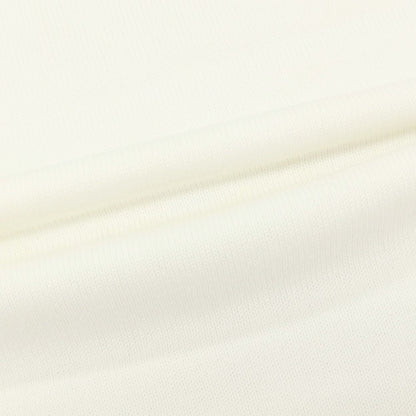 【中古】グランサッソ GRAN SASSO コットン モックネック 半袖 プルオーバーニット ホワイト【サイズ46】【 状態ランクA 】【 メンズ 】