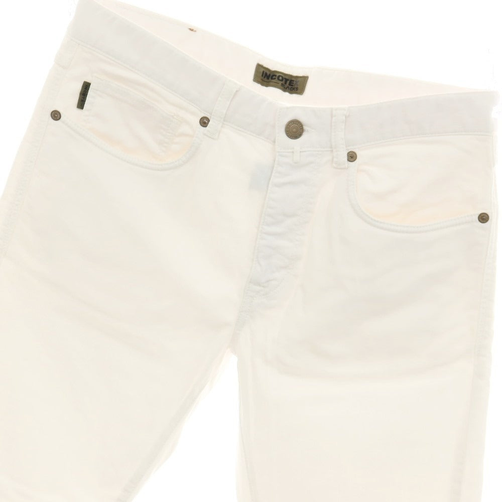 【中古】インコテックス スラックス INCOTEX SLACKS ストレッチ コットン 5ポケットパンツ ホワイト【サイズ31】【 状態ランクB 】【 メンズ 】