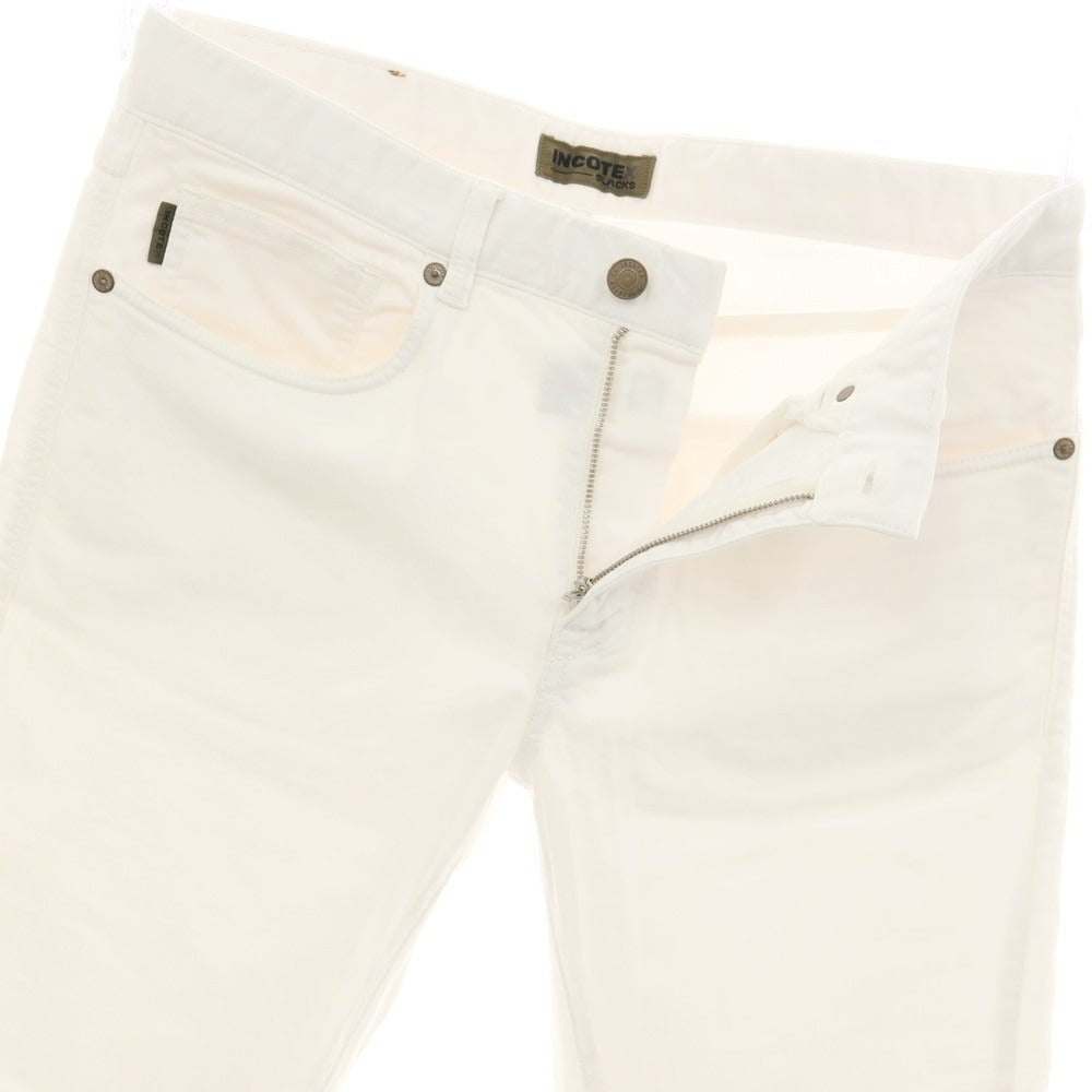 【中古】インコテックス スラックス INCOTEX SLACKS ストレッチ コットン 5ポケットパンツ ホワイト【サイズ31】【 状態ランクB 】【 メンズ 】