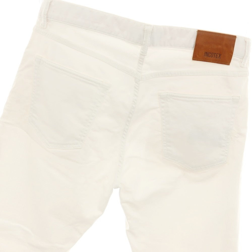【中古】インコテックス スラックス INCOTEX SLACKS ストレッチ コットン 5ポケットパンツ ホワイト【サイズ31】【 状態ランクB 】【 メンズ 】