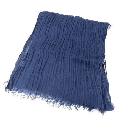 【中古】ブルネロクチネリ Brunello Cucinelli リネン ストール ネイビーブルー【 状態ランクB 】【 メンズ 】