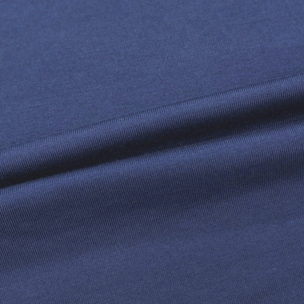 【中古】カナーリ CANALI コットンポリウレタン クルーネック 半袖Ｔシャツ ライトネイビー【サイズ52】【 状態ランクB 】【 メンズ 】