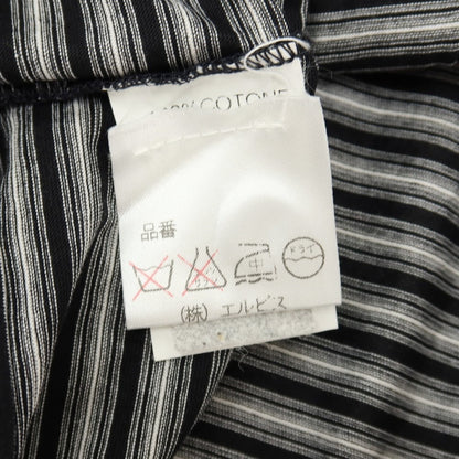 【中古】カナーリ CANALI コットン ボーダー 半袖ポロシャツ ブラックxホワイト【サイズ50】【 状態ランクB 】【 メンズ 】