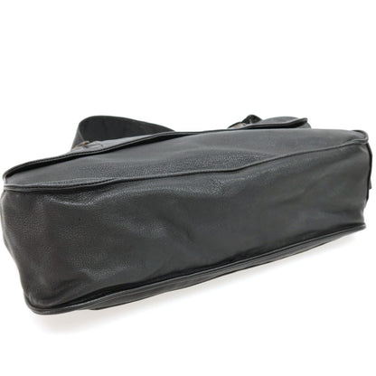 【中古】ビルアンバーグ Bill Amberg レザー ショルダーバッグ ブラック【 状態ランクB 】【 メンズ 】