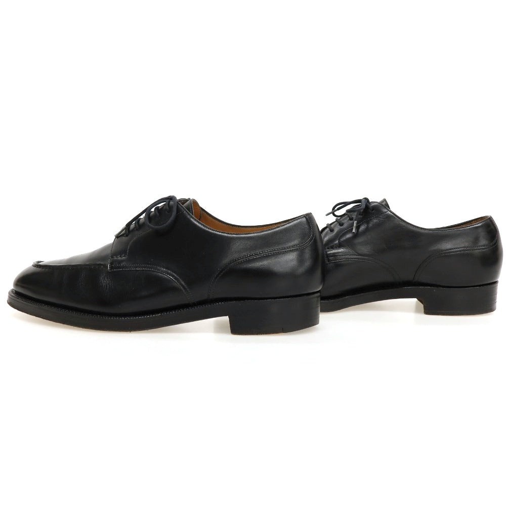 【中古】バーニーズニューヨーク BARNEYS NEWYORK エドワードグリーン製 カーフ ドレスシューズ ブラック【サイズ7 1/2 Ｅ】【 状態ランクC 】【 メンズ 】